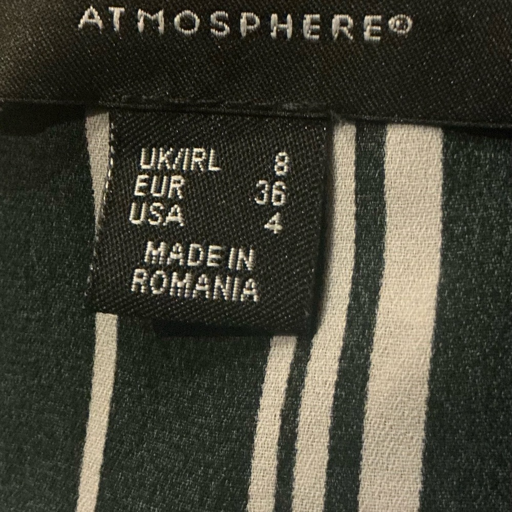 ATMOSPHERE Plaid 1/4 Zip Tunic Blouse - Size 4 - Picture 5 of 7